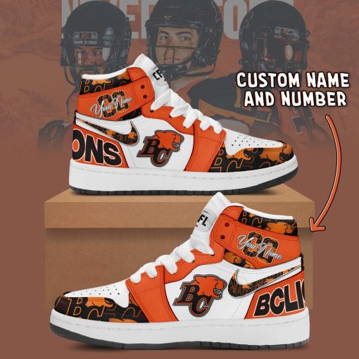 BC Lions Custom Name New Edition Air Jordan 1 High Sneakers